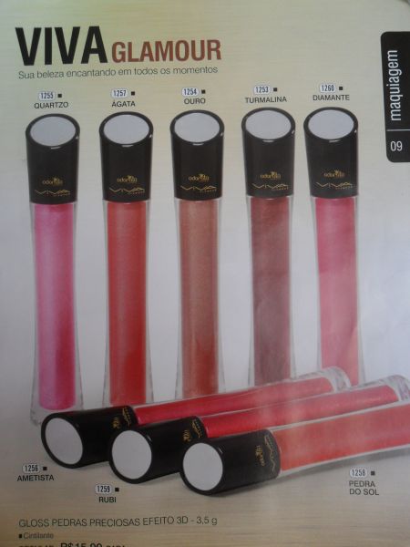 GLOSS PEDRAS PRECIOSAS EFEITO 3D - 3,5G